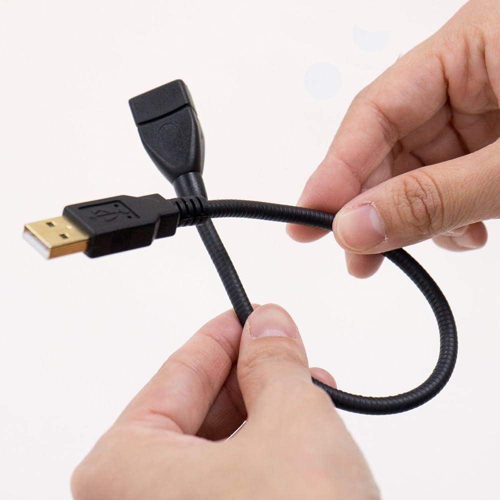 Amazon.co.jp: MCO グースネックUSB延長ケーブル ブラック 0.3m USB