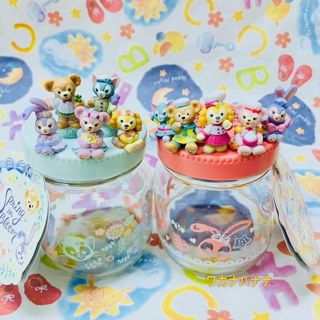 ダッフィーフレンズ 紅茶 フィギュアつき ガラス瓶 6個セット