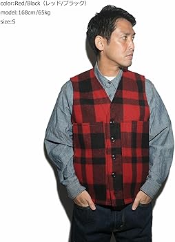 Amazon | [フィルソン] マッキーノ ウール ベスト チェック メンズ