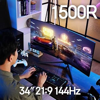 Amazon.co.jp: HKC ゲーミング モニター TG34C3U 34インチ/21:9 超湾曲