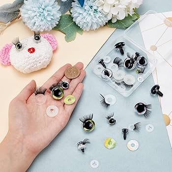 Amazon.co.jp: PH PandaHall さし目 ドール 目玉 つけまつ毛