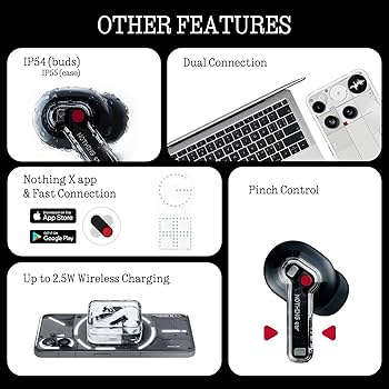 Amazon.com: Nothing Ear Wireless Earbuds Bluetooth, 45dB Hybrid