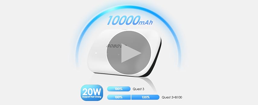 BOBOVR B100 Battery Pack Replacement Battery for S3 Pro 10000mAh