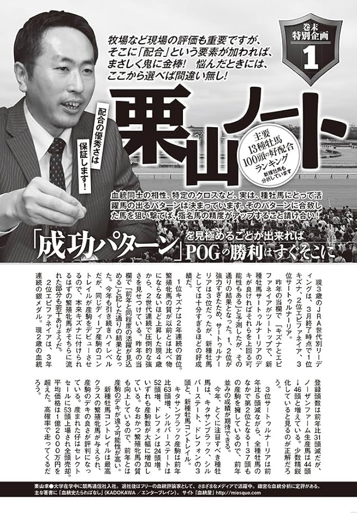 競馬王のPOG本 2025-2026 (GW MOOK 950) | 競馬王編集部 |本 | 通販