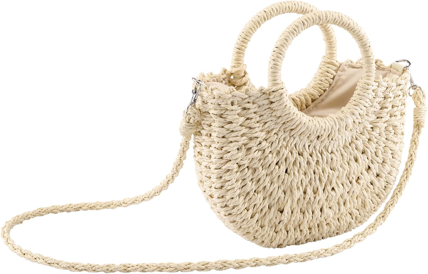 CHIC DIARY Women Straw Bag Crossbody Summer Beach Bag Top Handle