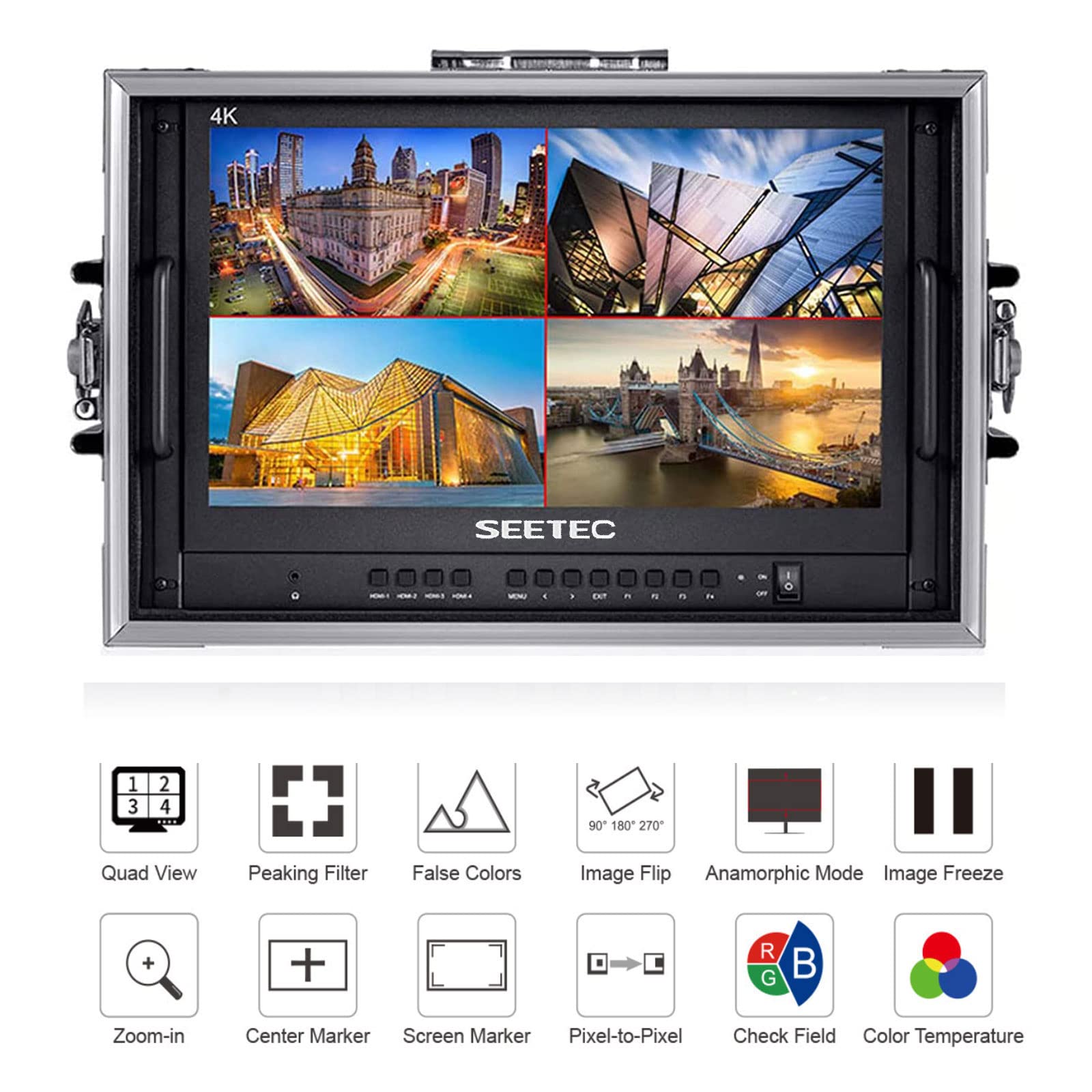 Amazon.com: SEETEC ATEM156-CO 15.6” 4K HDMI Multiview Portable