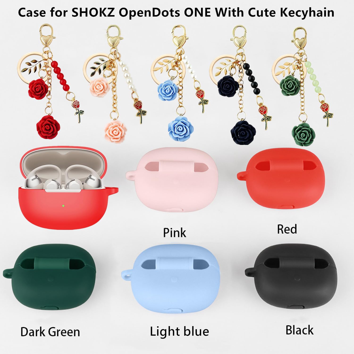 Amazon.com: Case for SHOKZ OpenDots ONE Case Cover with Flower