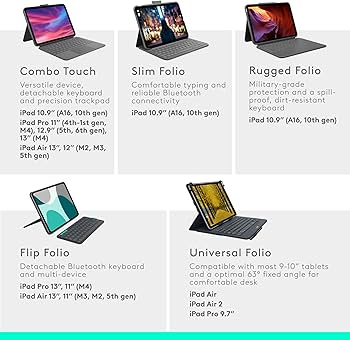 Logitech Combo Touch iPad Air 13-inch (M2 & M3)(2024 & 2025