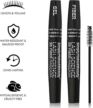 Amazon.com : 3D Fiber Lash Mascara Kit (2 tubes) by Simply Naked