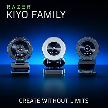 Razer Kiyo Streaming Webcam: Full Hd 1080p 30 Fps / 720p 60 Fps