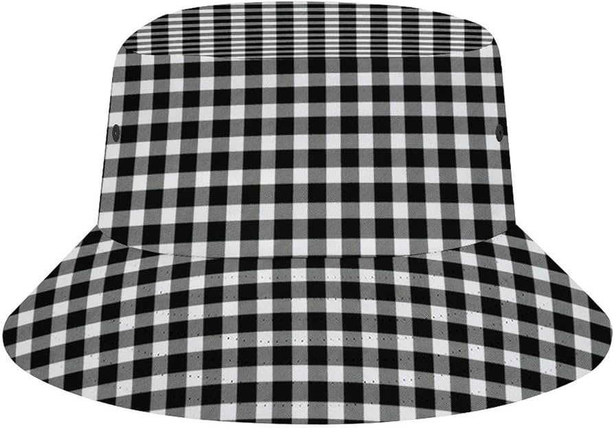 Amazon.co.jp: バケットハット ギンガムチェック メンズ レディース