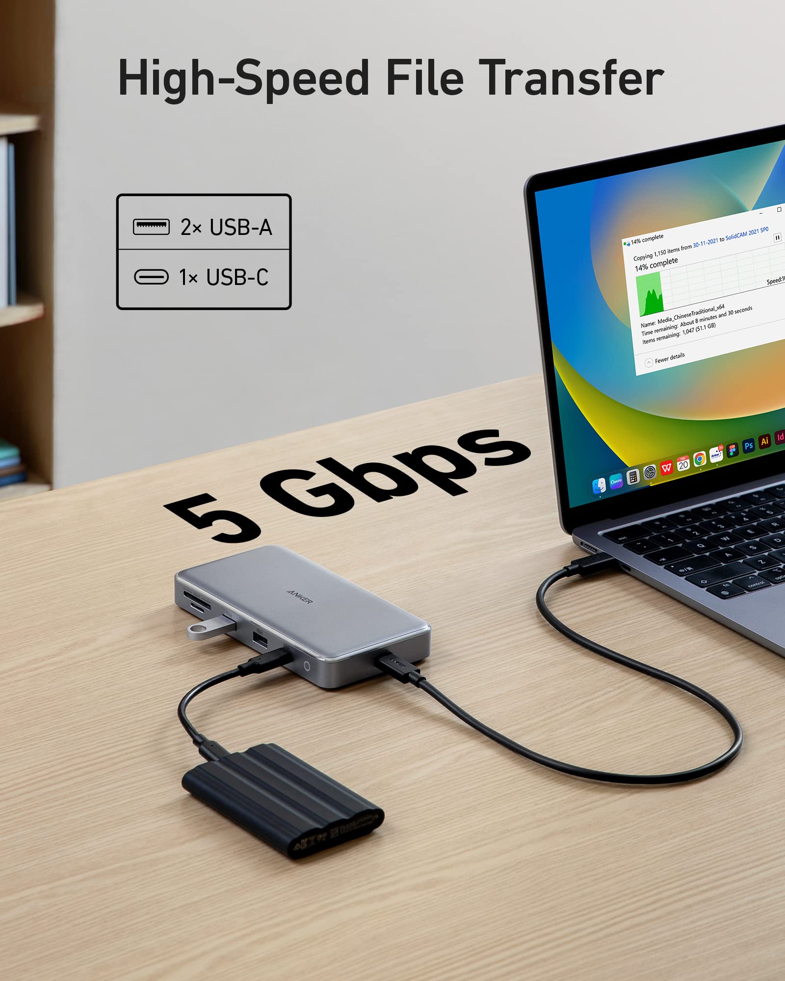 Amazon.com: Anker 563 USB-C Hub (10-in-1, Dual 4K HDMI), Docking