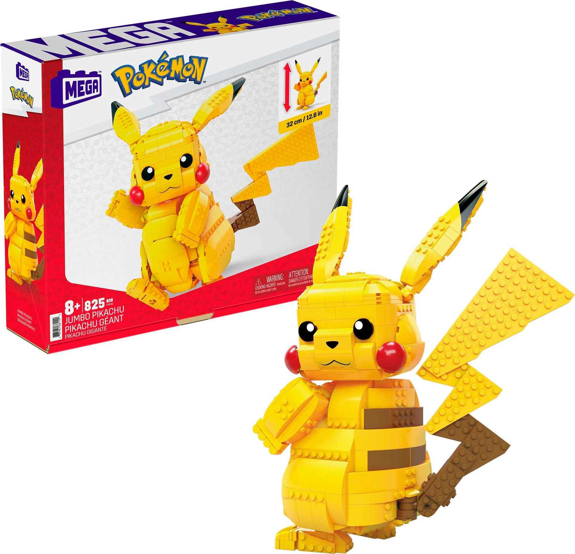 Amazon.com: MEGA Pokémon Building Toys Set Jumbo Pikachu with 806