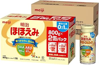 Amazon.co.jp: 明治ほほえみ 2缶パック＋らくらくミルク付き (800g×2