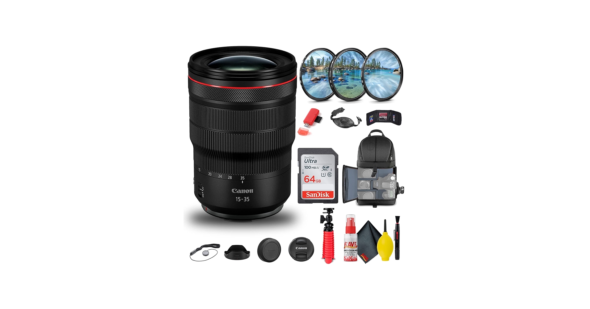 Amazon.com : Canon RF 15-35mm f/2.8L is USM Lens (3682C002) +