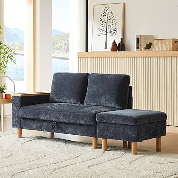 Amazon｜[ URBAN ] マルチステーション ソファ 2人掛 ネイビーブルー