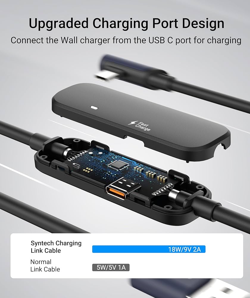 Amazon.co.jp: Syntech リンクケーブル 5M 充電付き、Meta Quest 3S