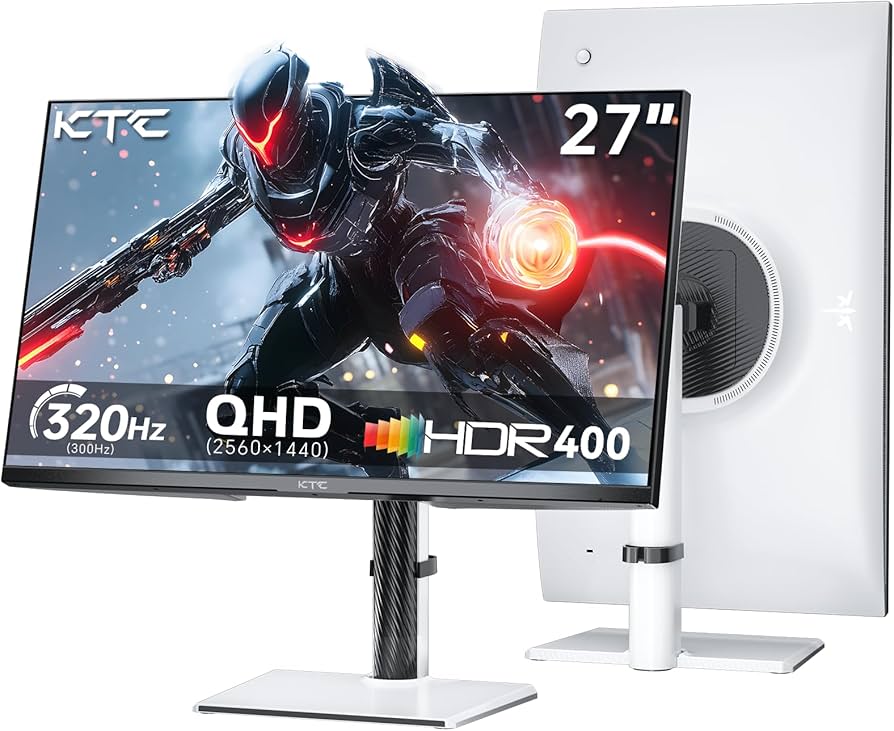Amazon.com: KTC 27 Inch White Gaming Monitor 300Hz/320Hz, QHD
