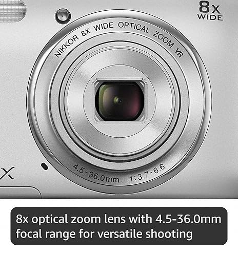 Amazon.com : Nikon Digital Camera COOLPIX S3600 Silver S3600SL