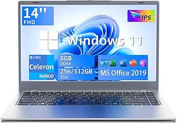 Amazon.co.jp: パソコン ノート office付き 14インチ Win11搭載 ノート