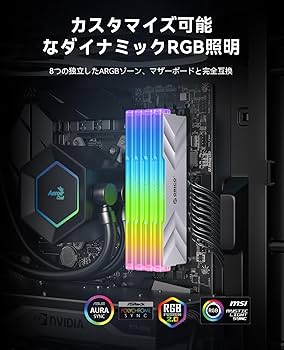 Amazon.co.jp: ORICO Raceline Neon RGB(発光型) DDR5メモリ 32GB