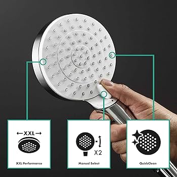 hansgrohe Crometta S Showerpipe 240 1jet with manual shower mixer