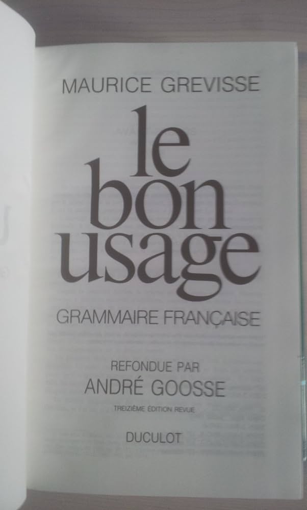 Amazon.com: Le Bon Usage (French Edition): 9782801110454: Lagarde