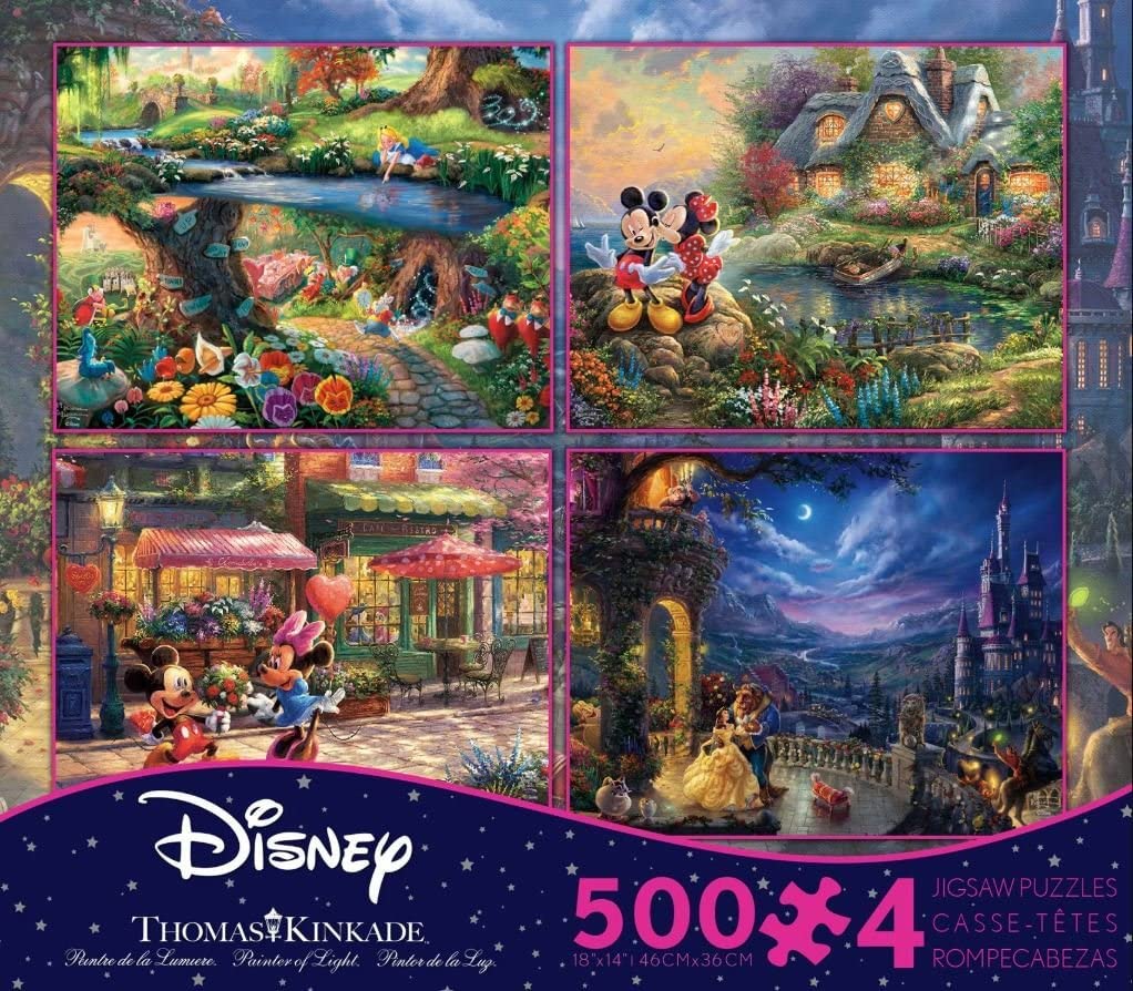 Amazon.co.jp: Disney(ﾃﾞｨｽﾞﾆｰ) クラシックパズルセット 500ﾋﾟｰｽ×4