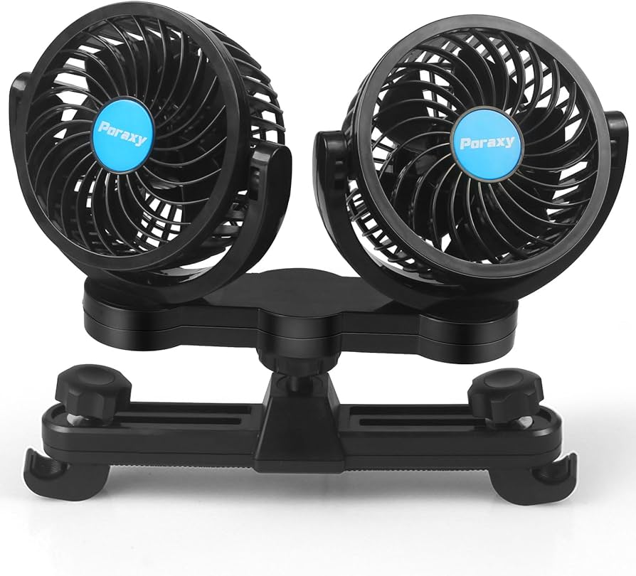 Amazon.co.jp: 車 扇風機 PORAXY 2025ニューバージョン 車載扇風機 車