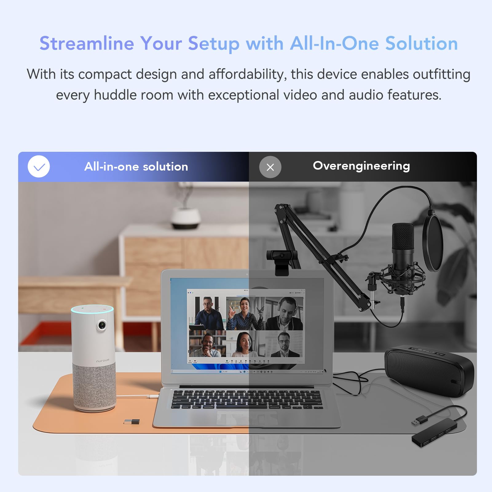 Amazon.co.jp: NUROUM C10 会議用ウェブカメラ マイクスピーカー付き