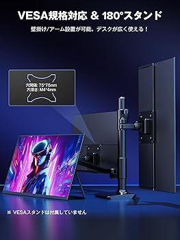 Amazon.co.jp: モバイルモニター タッチパネル 18.5インチ 120HZ