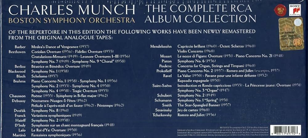 Amazon.co.jp: Charles Munch - The Complete Rca Album Collection