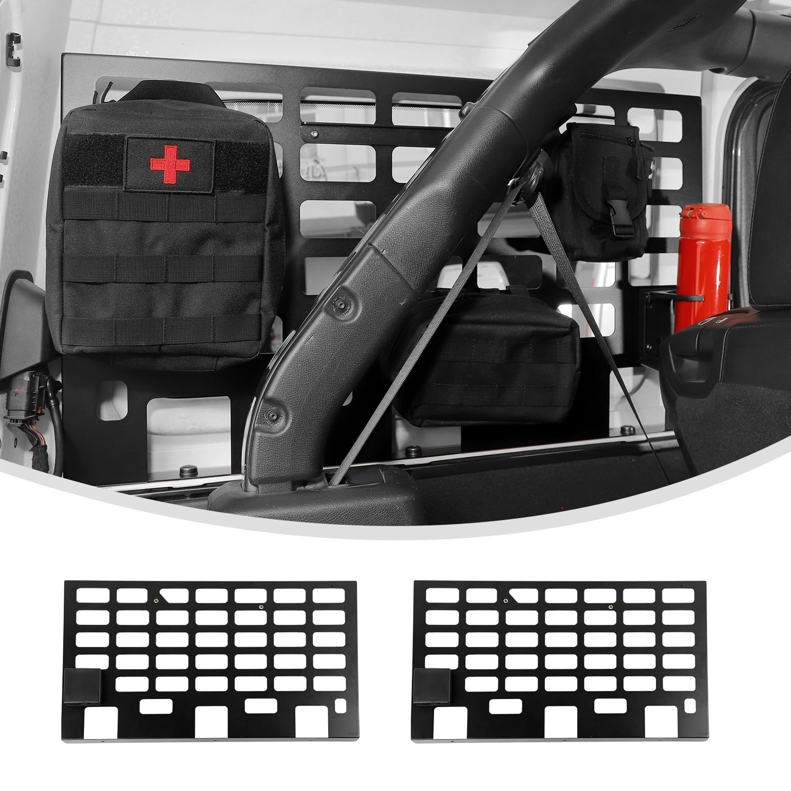 Amazon.co.jp: Linskip ハードトップ リアウィンドウ MOLLEパネル 2018