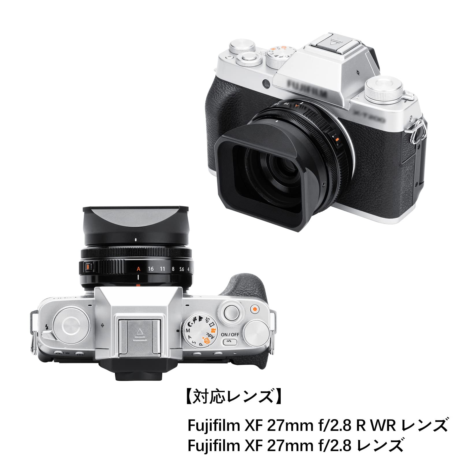 Amazon | JJC メタル 正方形 LH-XF27 レンズフード + フードキャップ