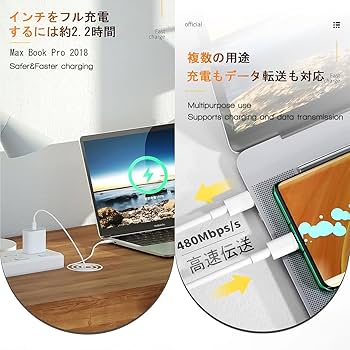 Amazon.co.jp: iPhone15充電ケーブル 2m 2本 100WPDケーブル 【 Apple