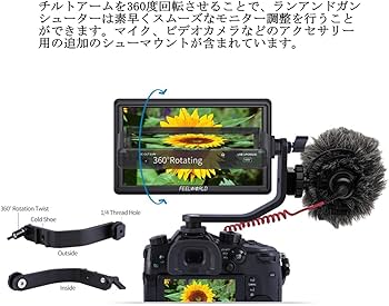 Amazon.co.jp: Feelworld FW568 カメラ用モニター 5.5インチIPS 超薄型