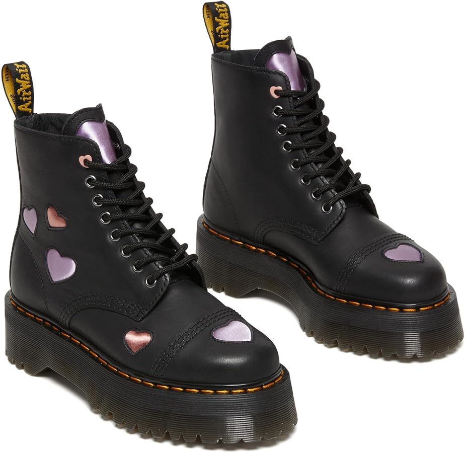 Amazon.com | Dr. Martens Womens Sinclair Heart Leather Platform