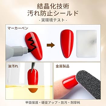 Amazon | Modelones ジェルネイル トップコートキット ベースコート