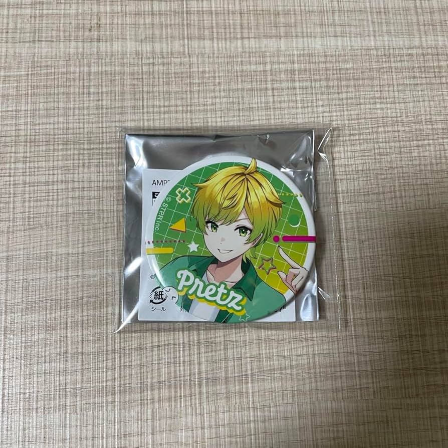 ぷりっつ 缶バッジ 法被 セット 24個 AMPTAK×COLORS News