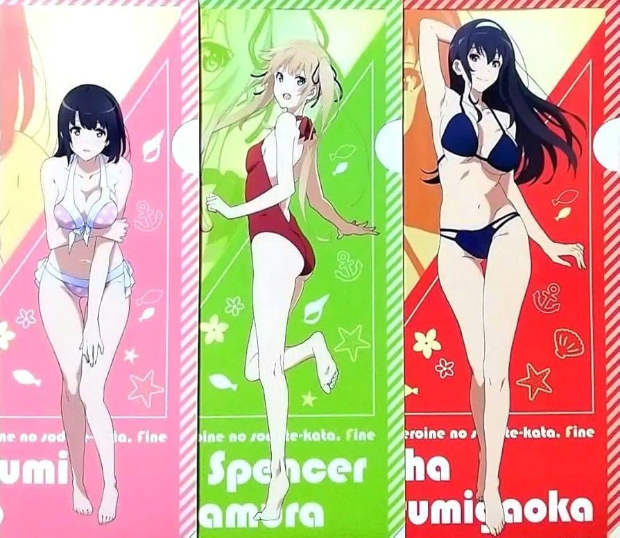 Amazon.co.jp: 冴えない彼女の育てかたfine 水着3枚セット A4クリア