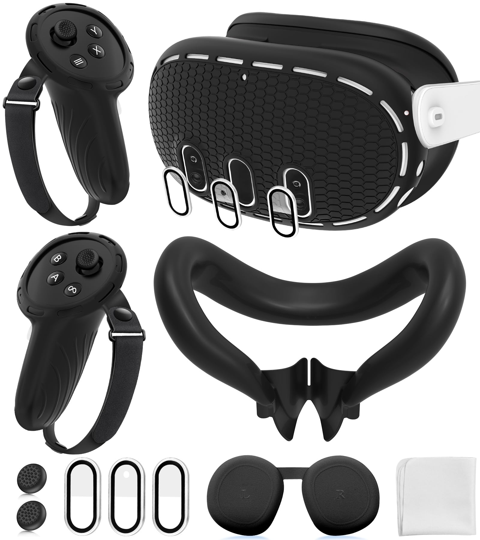 Amazon.com: Silicone Cover Set Compatible with Meta/Oculus Quest 3