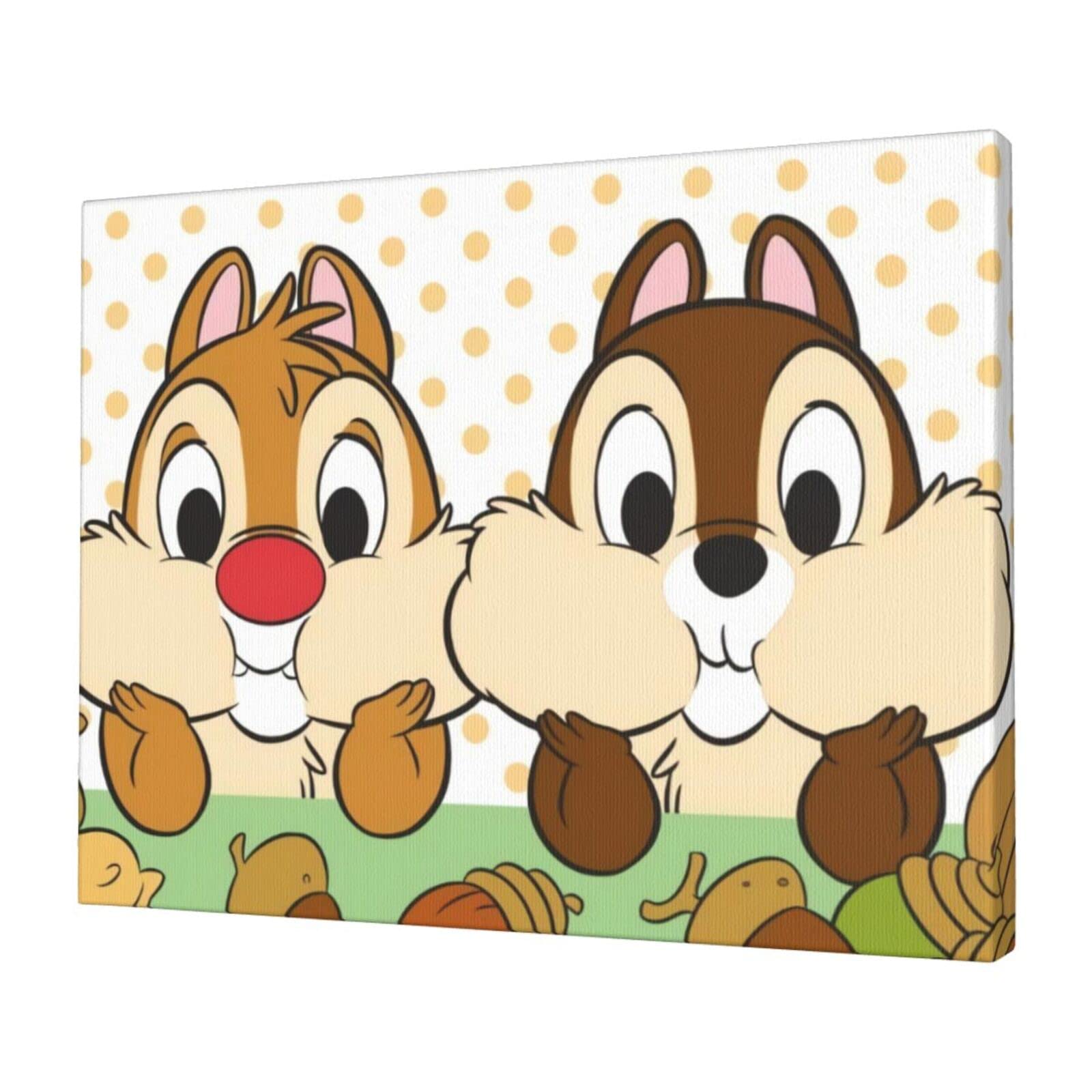 Amazon.co.jp: チップとデール アニメ アートパネル アートフレーム