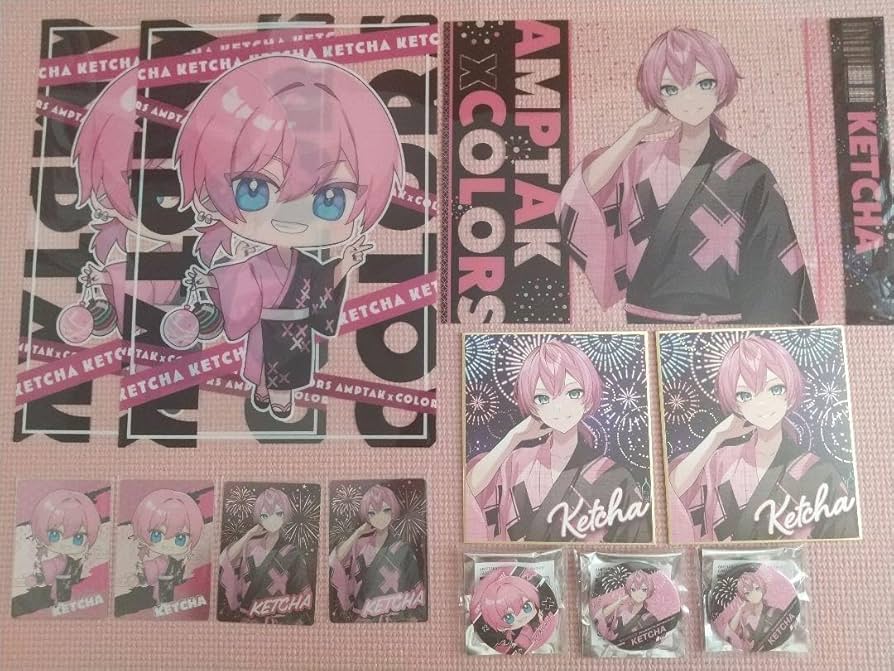 Amazon.co.jp: AMPTAK×COLORS けちゃくん グッズ ポスター カード 缶