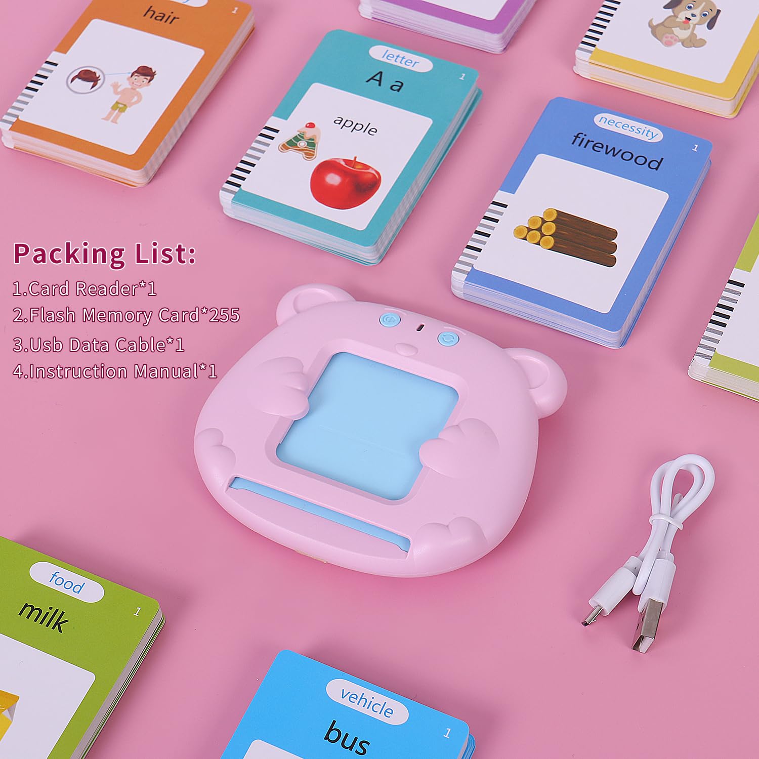 Amazon.com: Talking Flash Cards for Toddler 1 2 3 4 5, Pocket