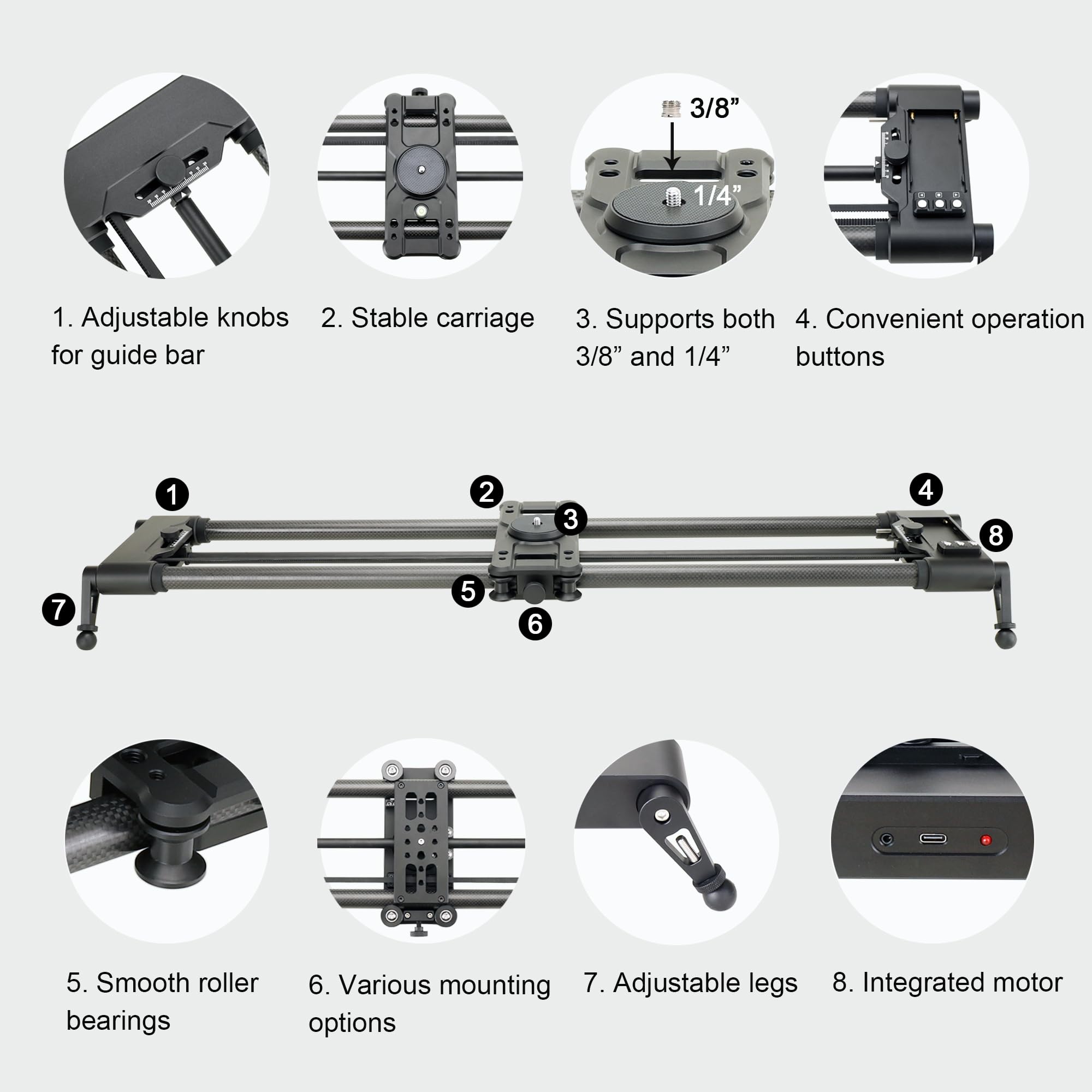 Amazon.com : Konova New G1 Wireless Integrated Carbon Motorized