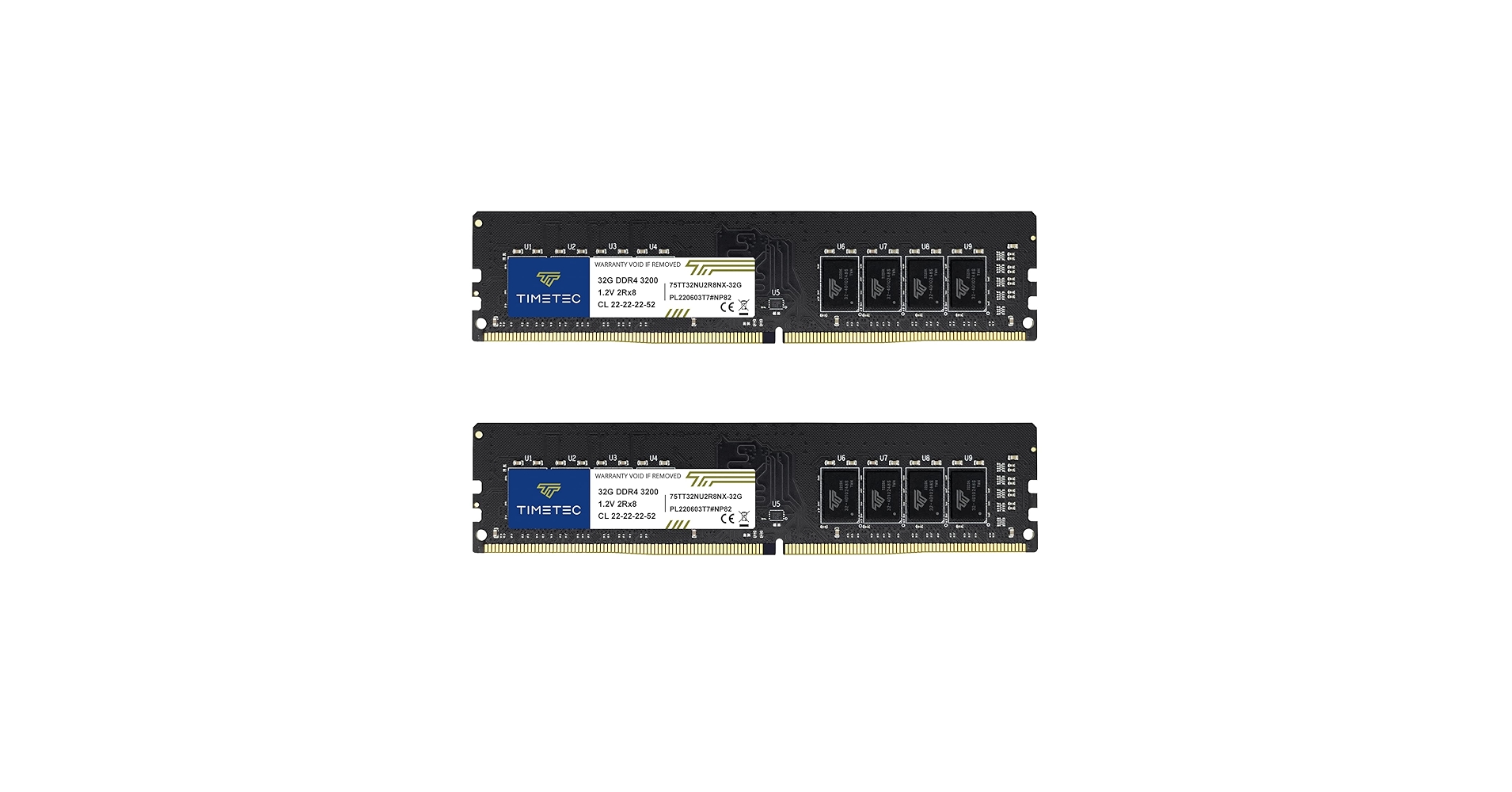 Timetec 64GB KIT(2x32GB) DDR4 3200MHz (or 2933MHz or 2666MHz) PC4
