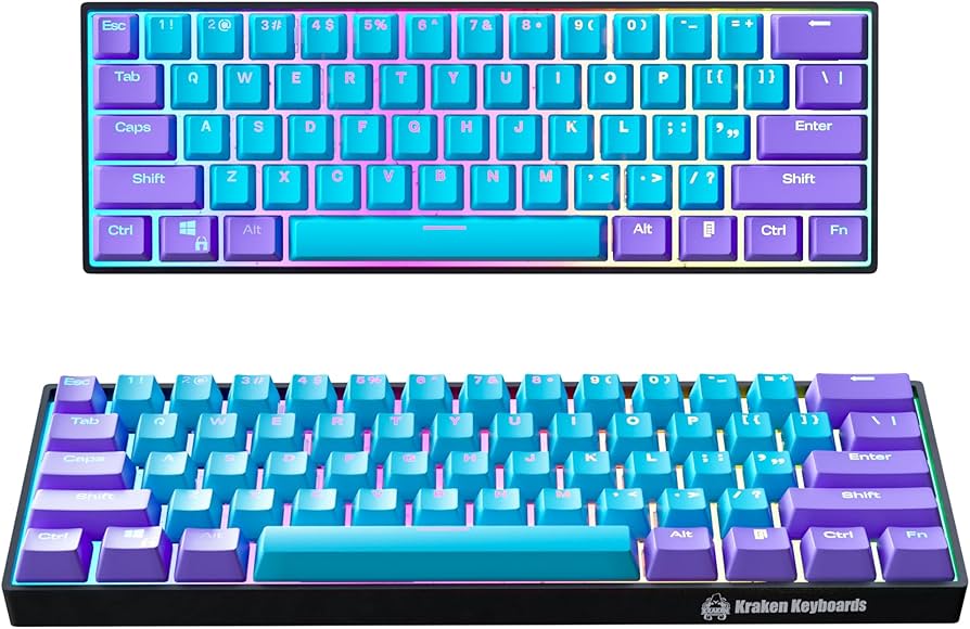 Amazon.com: KRAKEN KEYBOARDS Pro 60 Percent Keyboard 60% Gaming