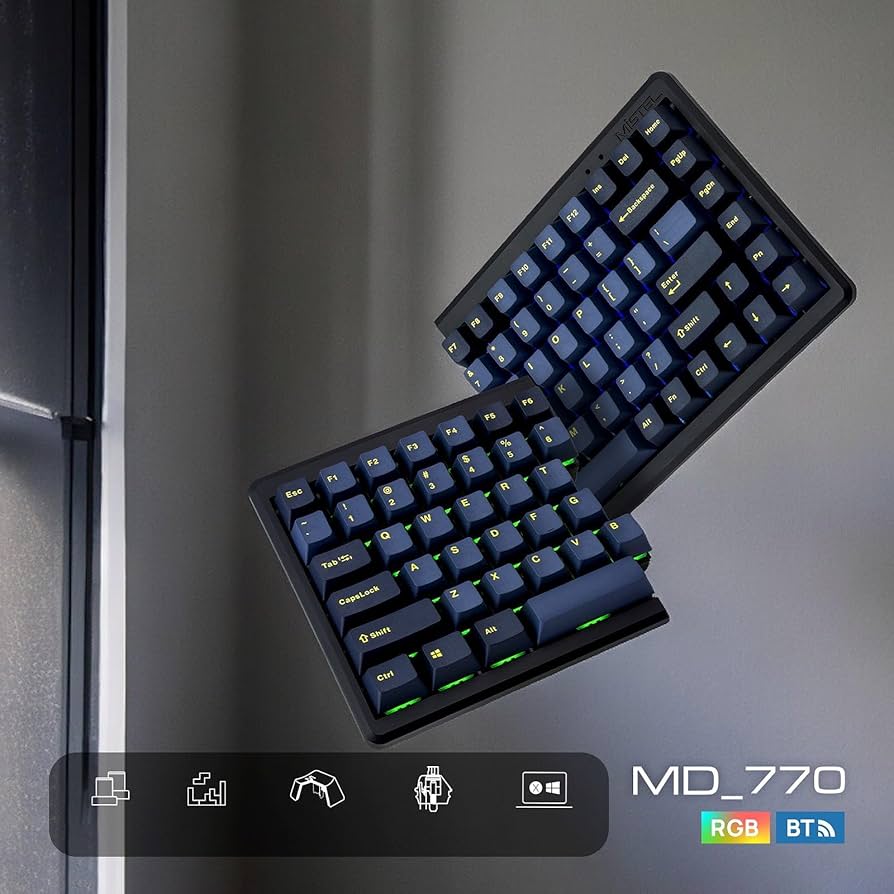 Amazon.co.jp: BAROCCOMiSTEL MD770 RGB BT (英語配列/静音赤軸) 分離