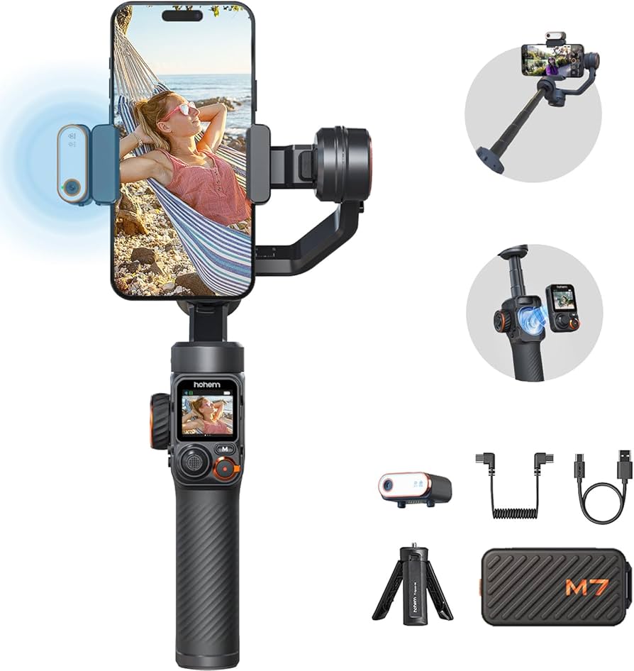 hohem iSteady M7 Gimbal Stabilizer for Smartphone, Magnetic AI