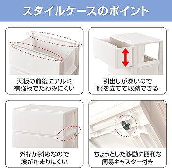 Amazon｜天馬(Tenma) 使いやすく設計した収納チェスト 日本製 スタイル
